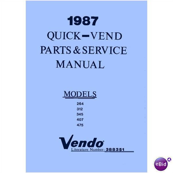 Vendo 475 Parts Manual